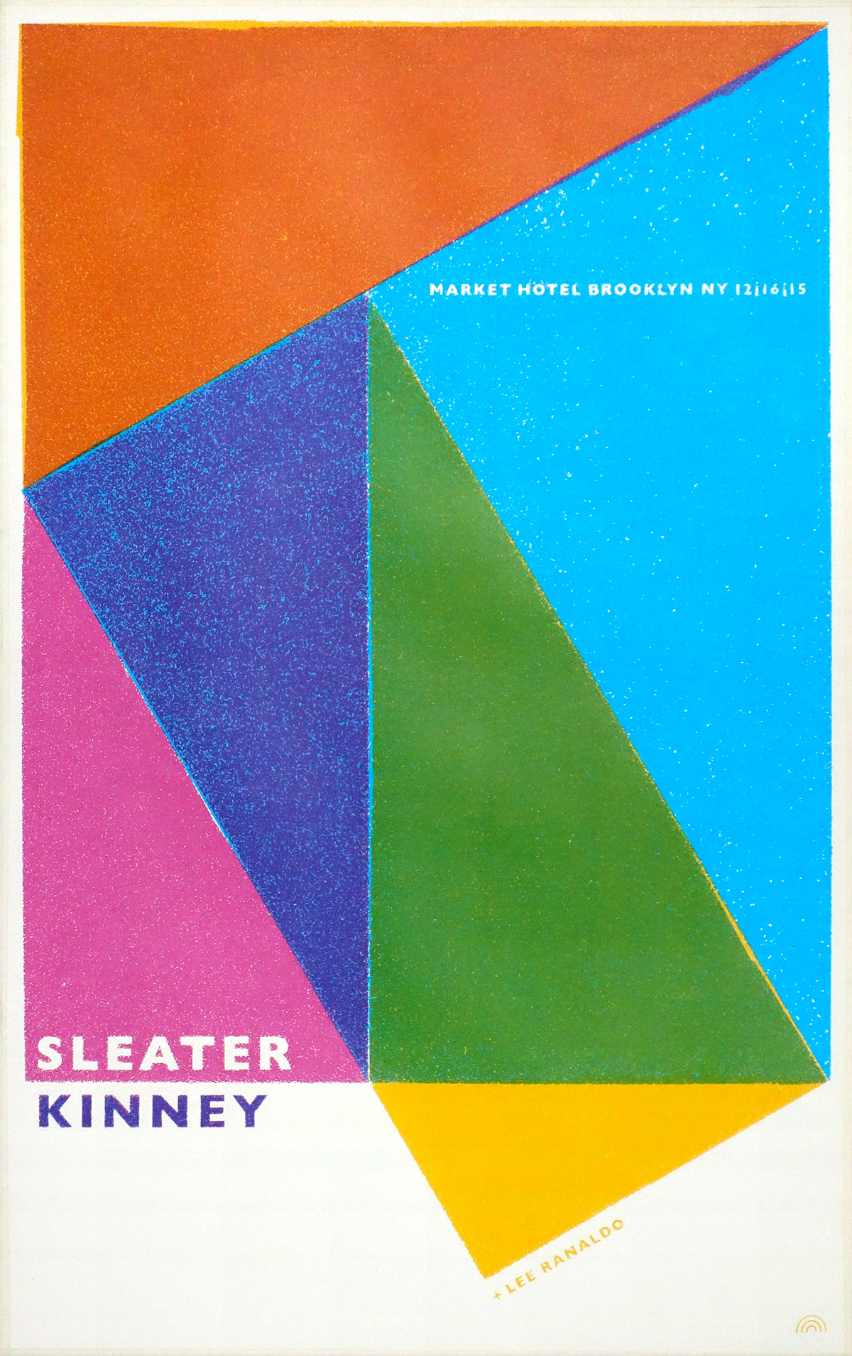 Sleater Kinney gigposter by Rainbow Posters