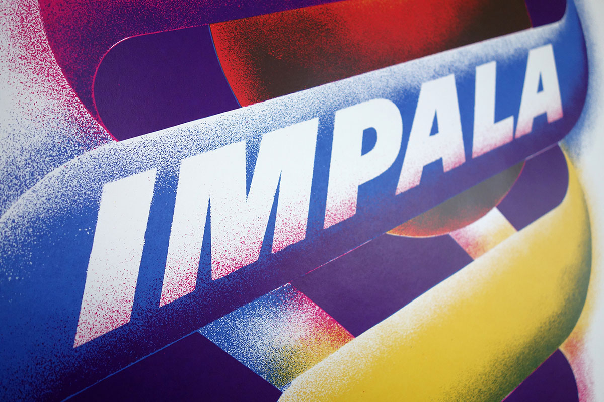Tame Impala gigposter detail 03 by Rainbow Posters