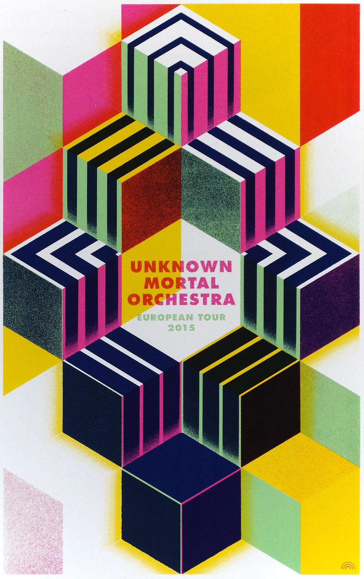 Unknown Mortal Orchestra gigposter 01 by Rainbow Posters