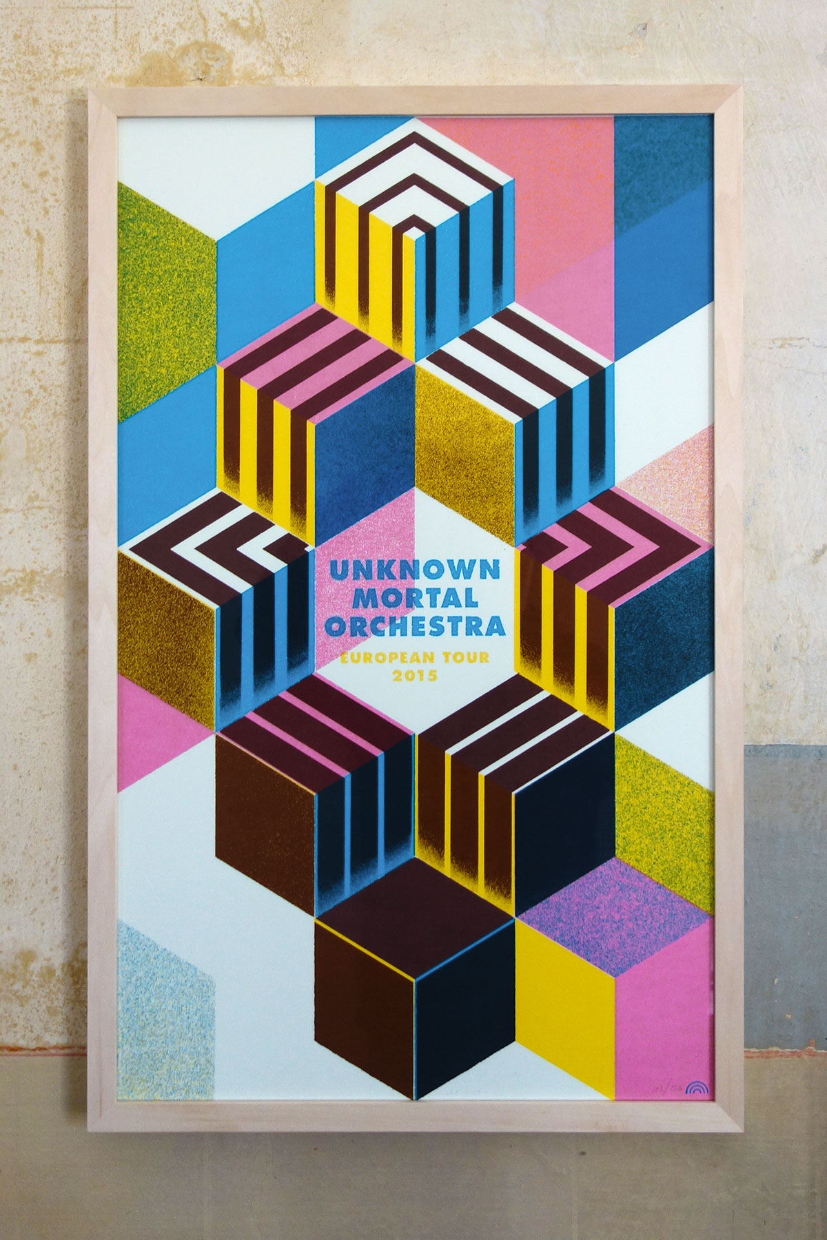 Unknown Mortal Orchestra gigposter 02 by Rainbow Posters