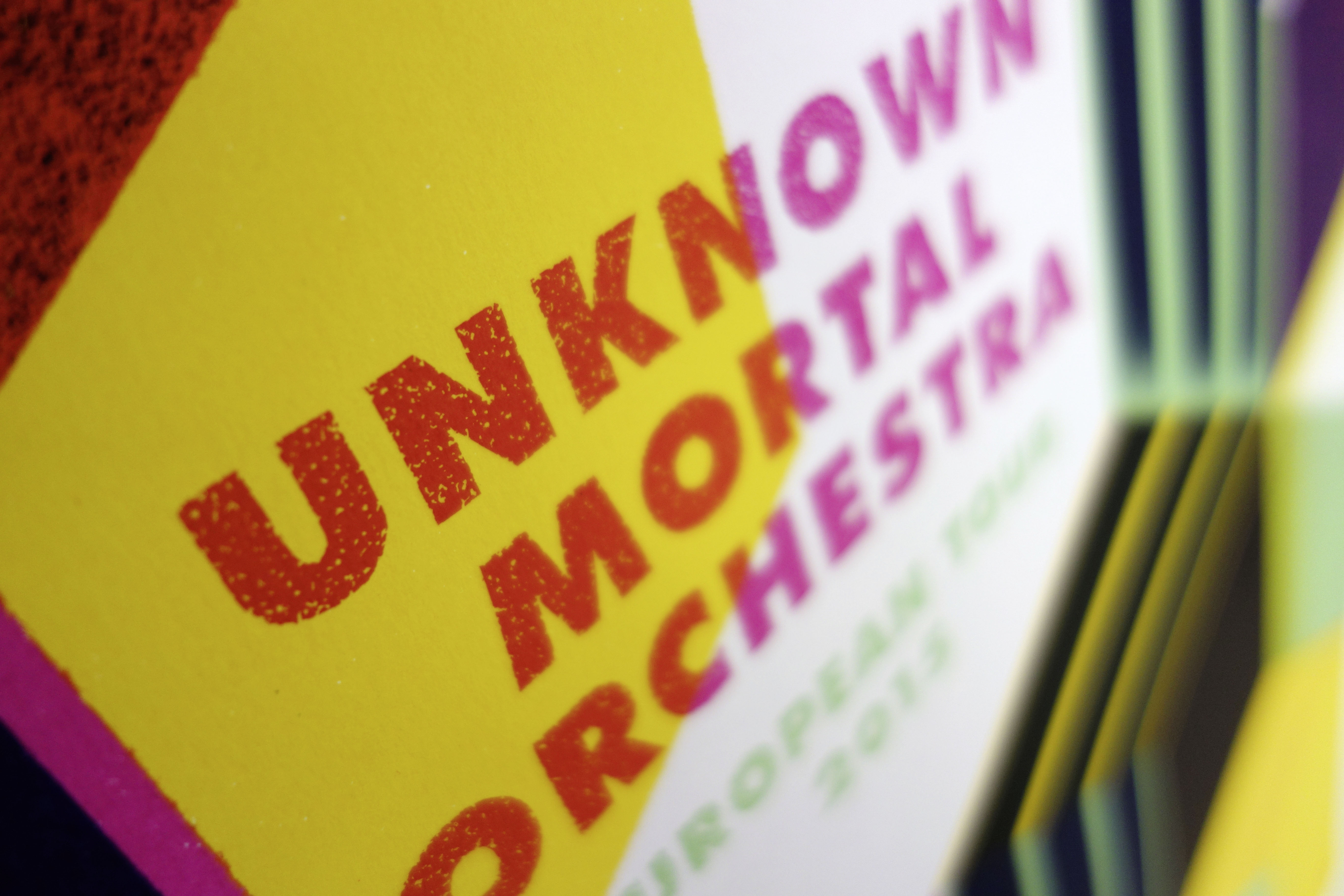 Unknown Mortal Orchestra gigposter detail 03 by Rainbow Posters