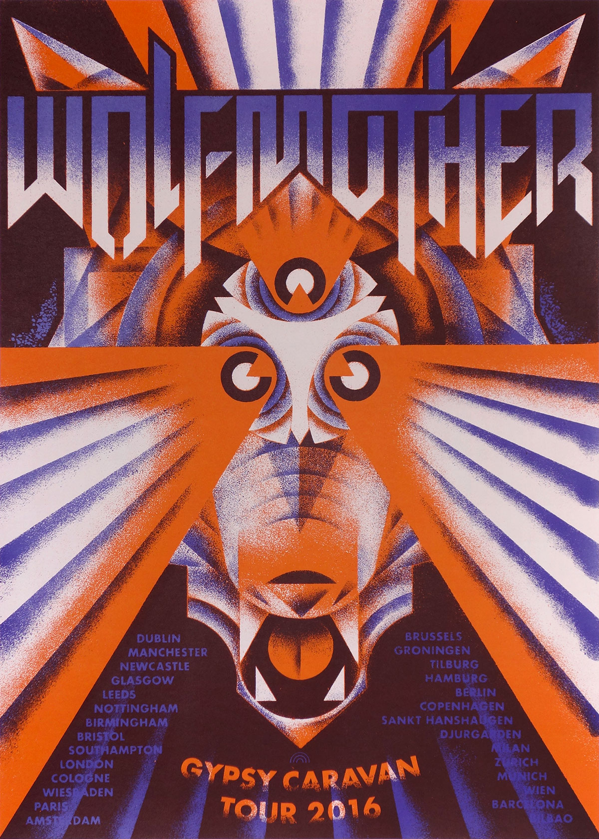 Wolfmother gigposter by Rainbow Posters