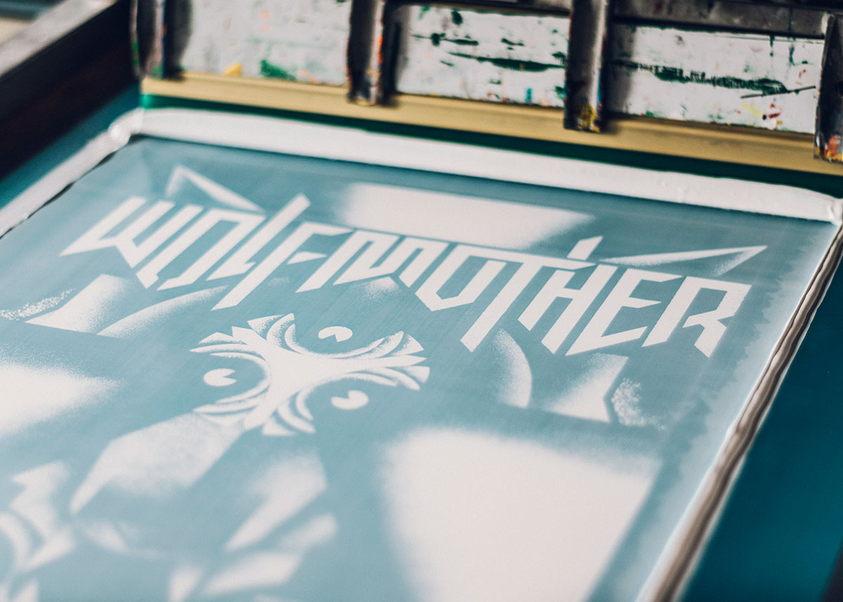 Wolfmother gigposter process 03 by Rainbow Posters